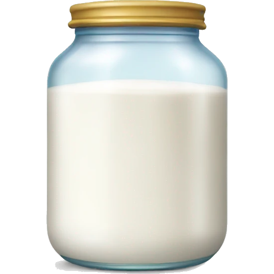 milk in jar emoji