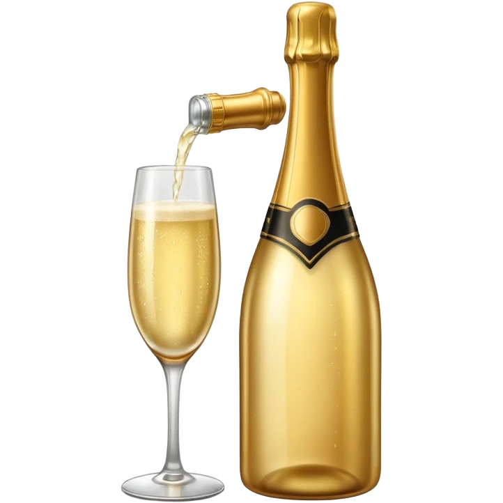 Champaine bottle emoji