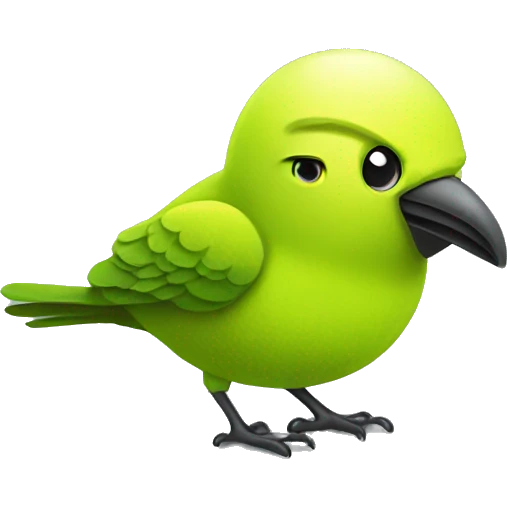 Tennis ball bird emoji