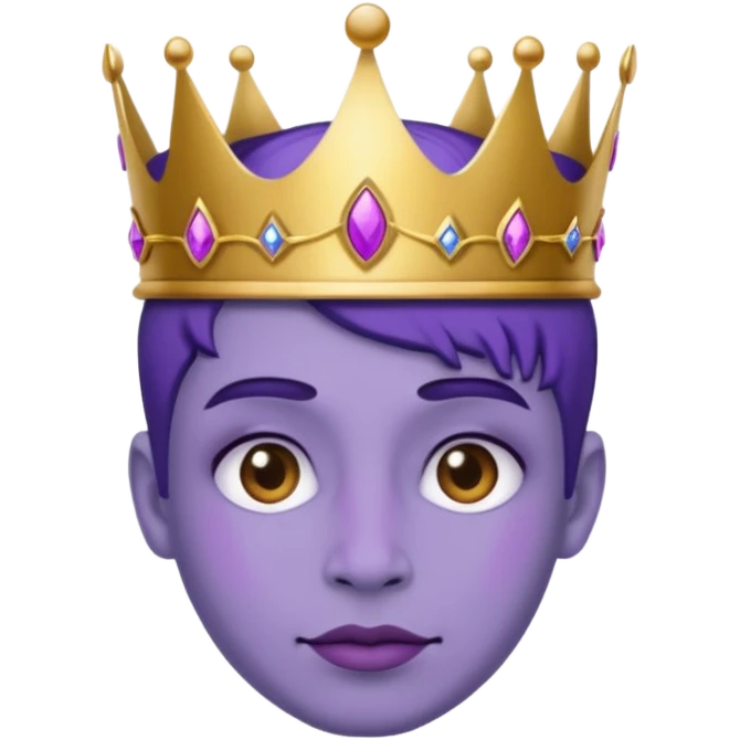Purple royalty emoji