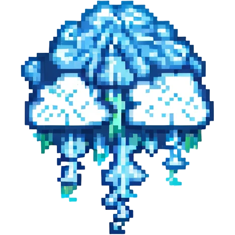 Cloud with rain/lightning emoji
