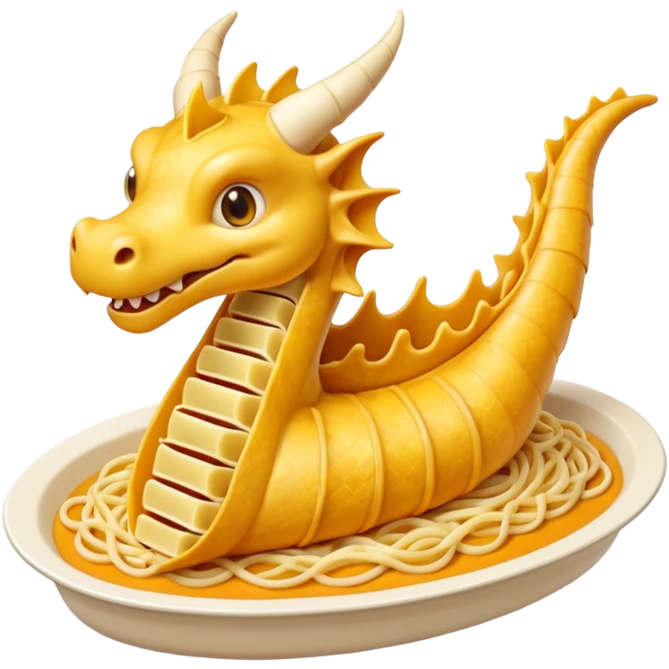 A dragon made of Cannelloni emoji