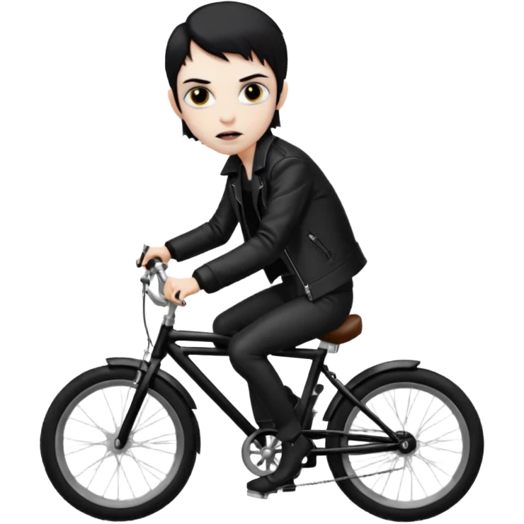 vampire with bicycle. emoji