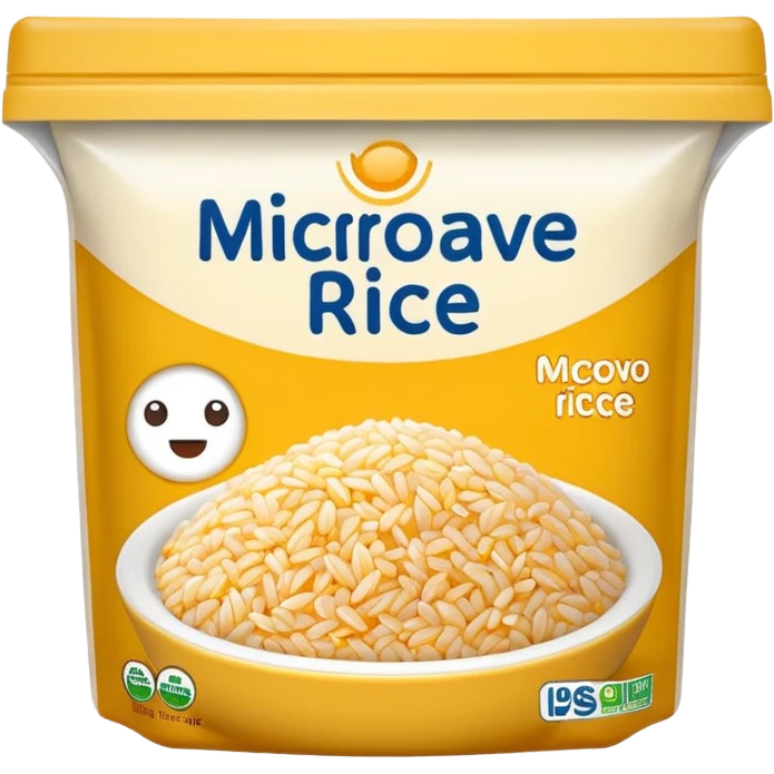a package of microwaveable rice emoji