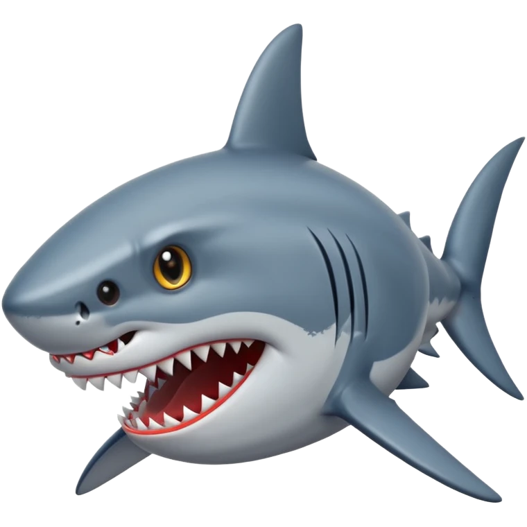 Shark with big stars in the eyes  emoji