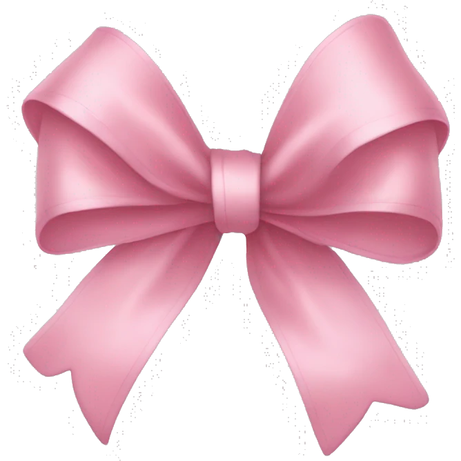 thin pink bow emoji
