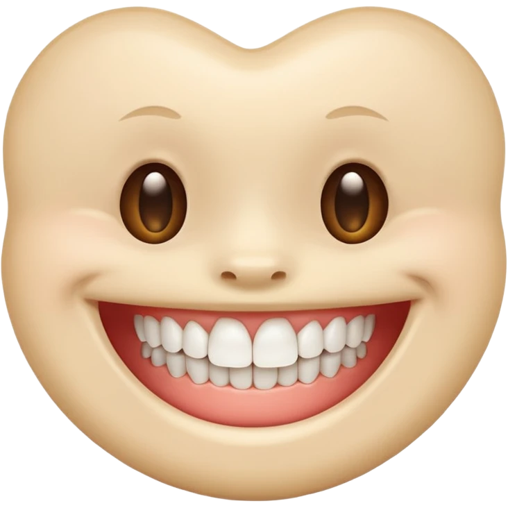 teeth without face emoji