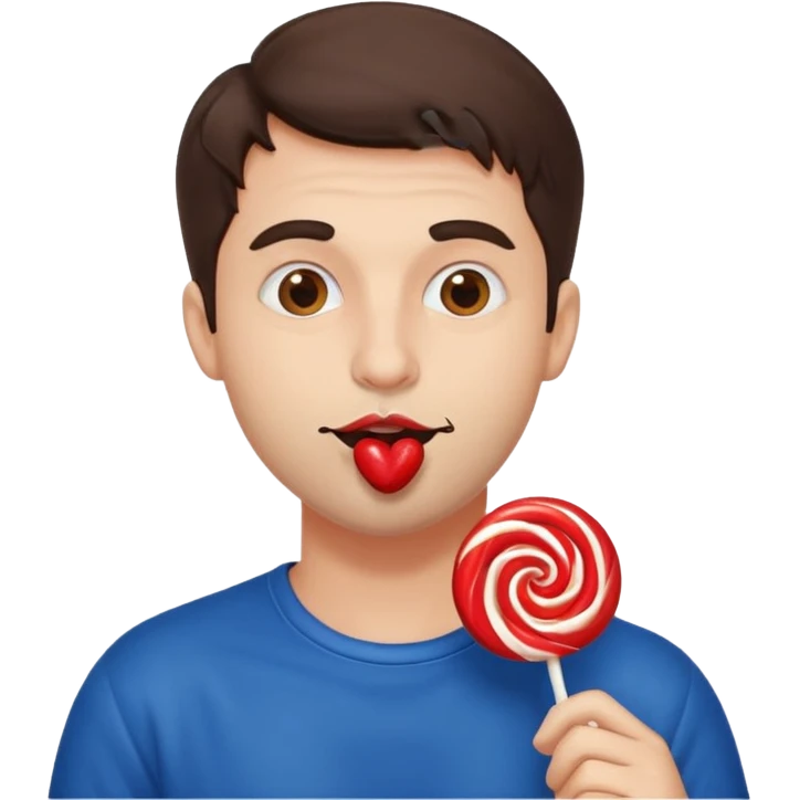 Italian guy licking emoji