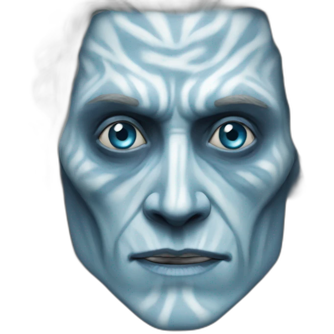 white walker upper body realistic emoji