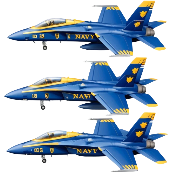four US Navy Blue Angels f/a-18s performing diamond formation maneuver emoji
