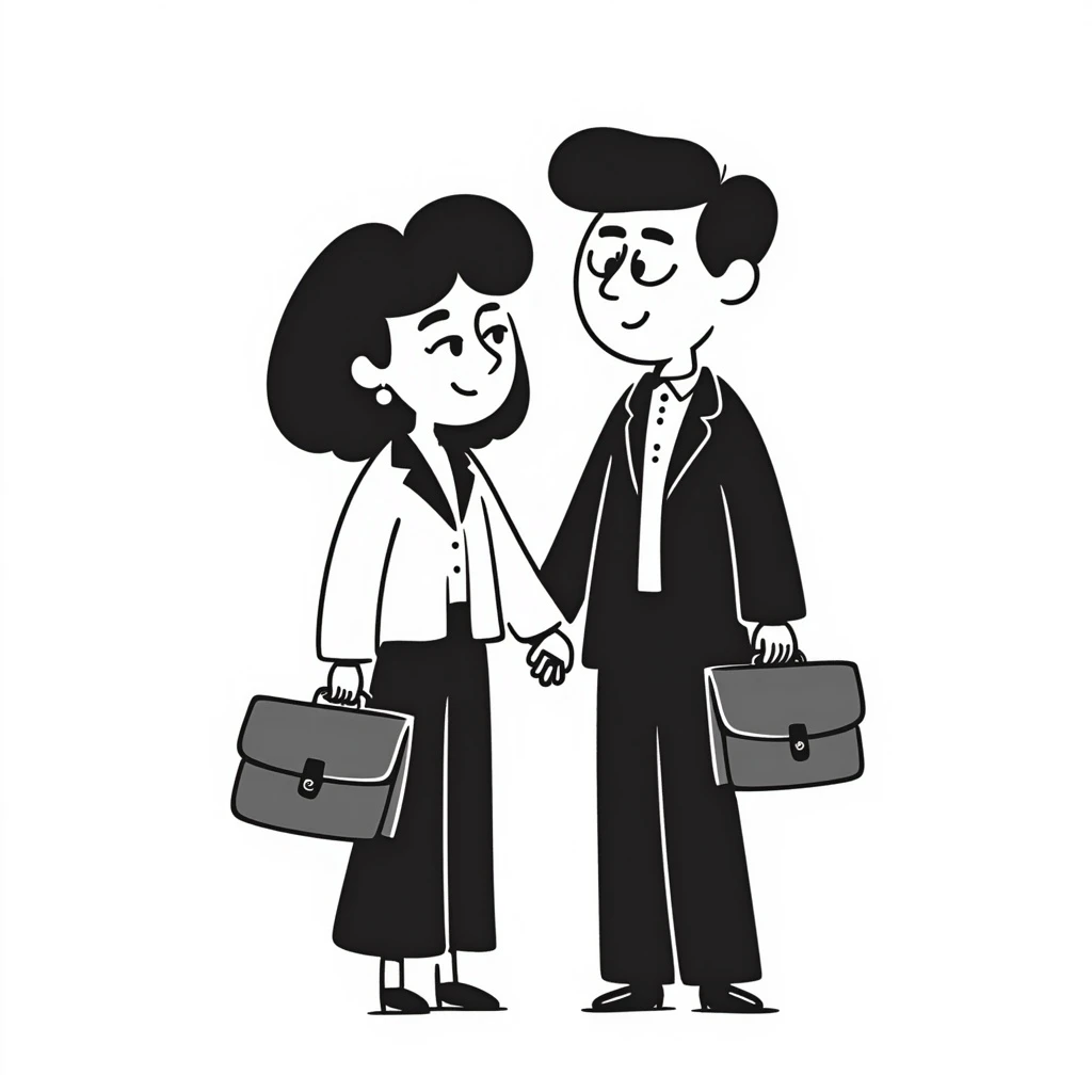 A pair of working parents emoji