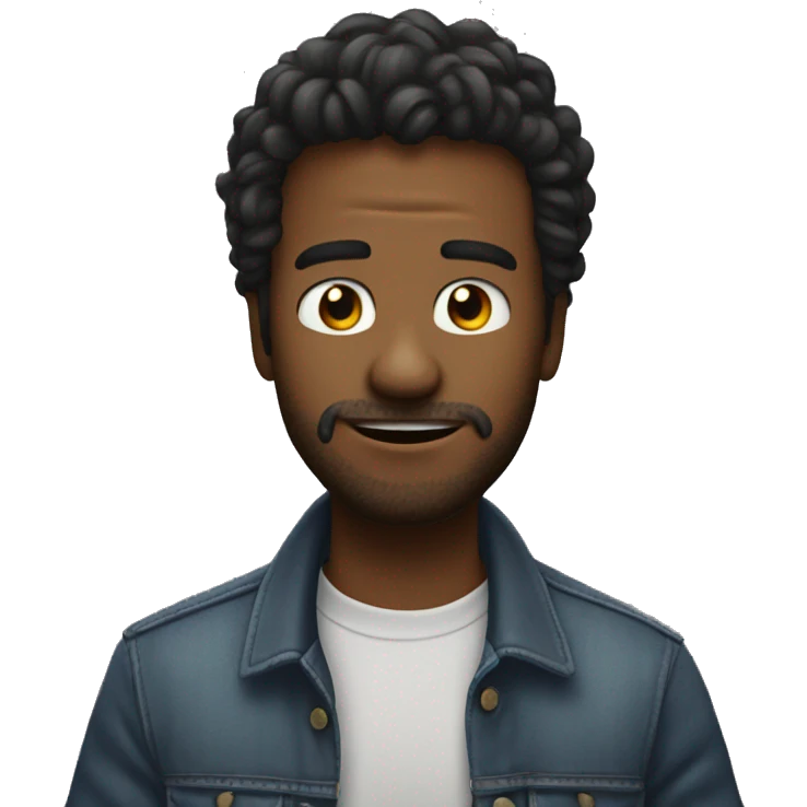 um homem cantando emoji