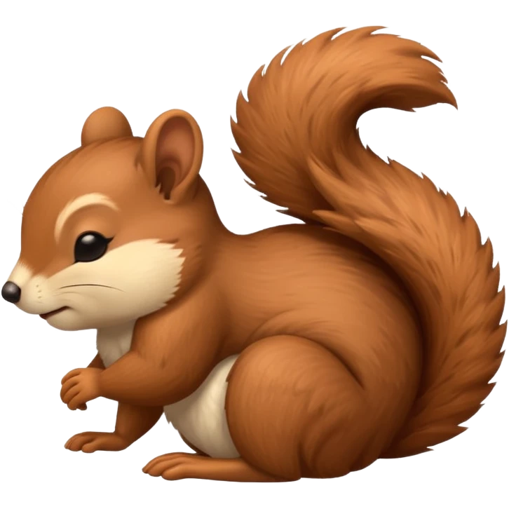 sleepy squirrel emoji