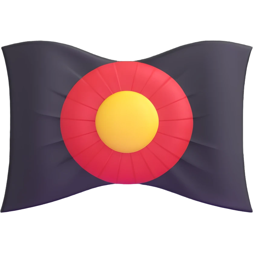 Japanese Empire flag (Rising Sun with rays) 3D emoji style emoji