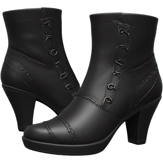 Black boots emoji