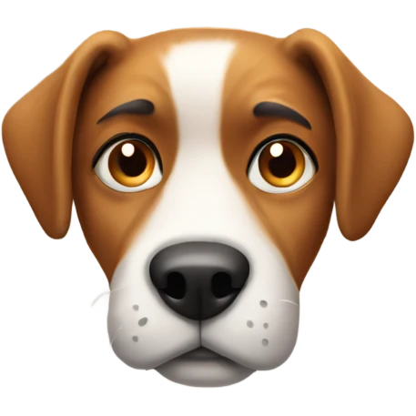Thinking dog  emoji