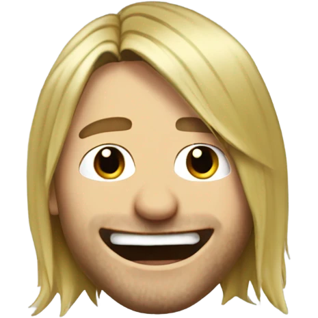 kurt cobain laughing in tears emoji