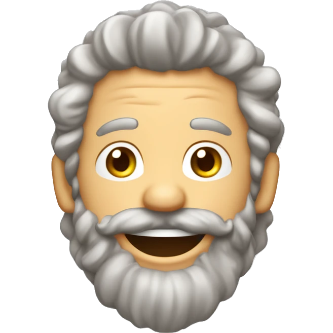 Homme blanc cheveux brun long et bouclé qui pleure de rire emoji