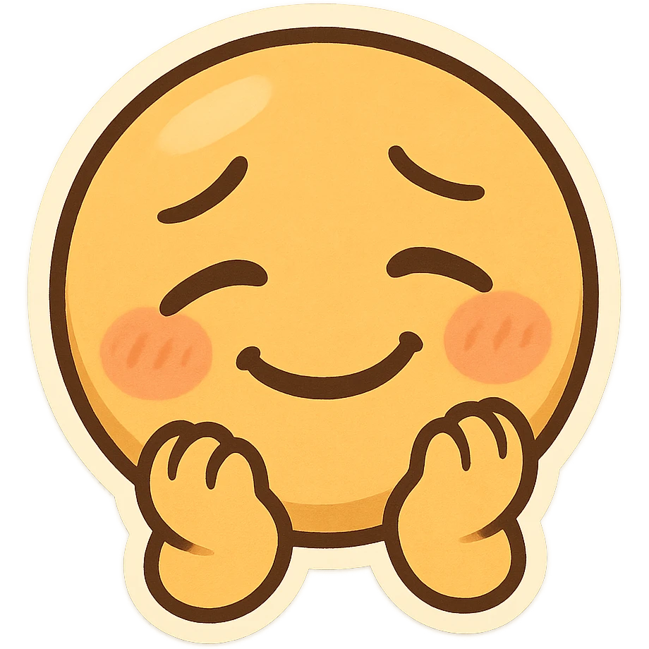 emoji representing the emotion of 'nostaljoy', a creative blend of emoji