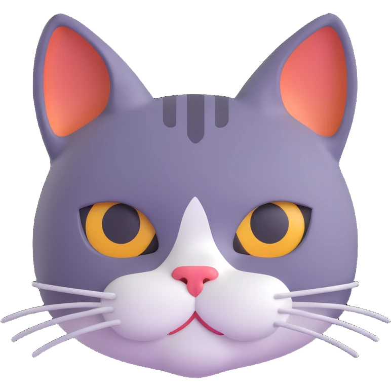Cat head emoji