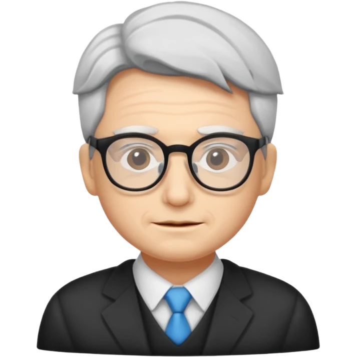 Gojo with glasses and no wrinkles emoji