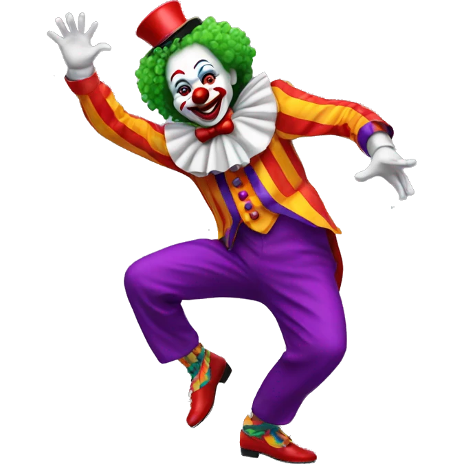 dancing clown emoji