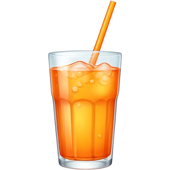 Orange Soda with Bubbles emoji