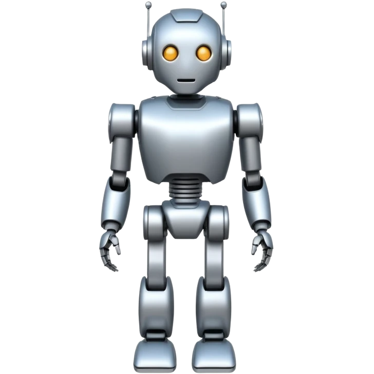Robot Silent Companion, Full body. emoji