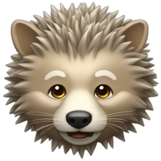 hérisson fâché emoji
