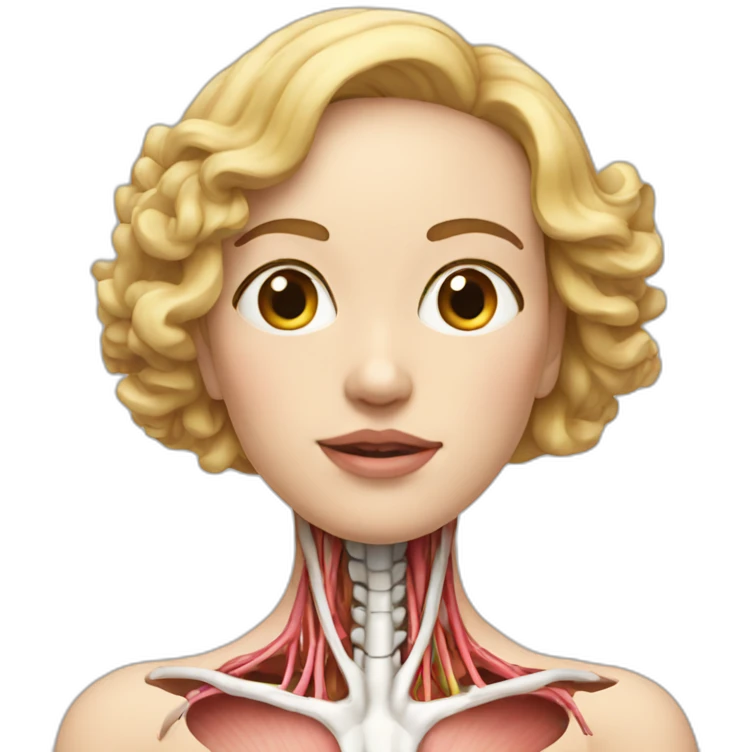 Art of woman's body anatomy emoji