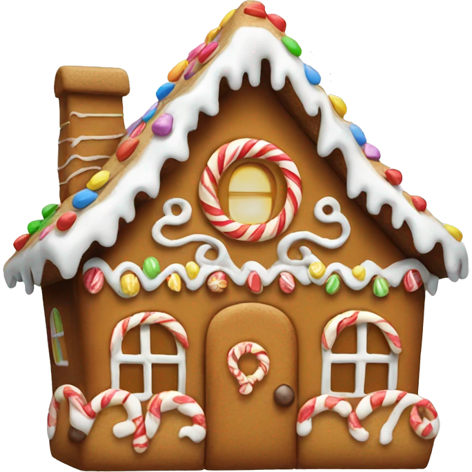 gingerbread house emoji
