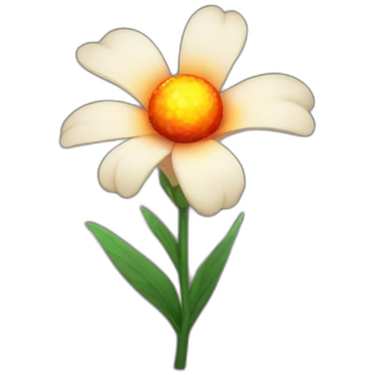 flower that throws fireballs  emoji