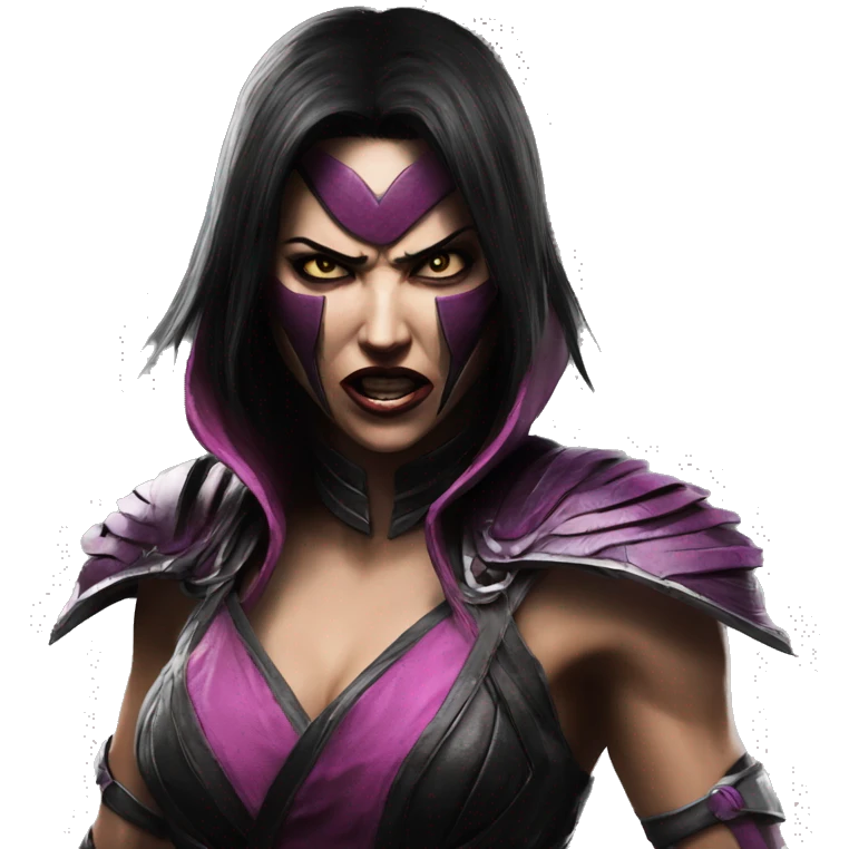 frightened Mileena Mortal Kombat X emoji