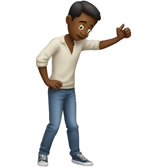 Boy doing the dab  emoji