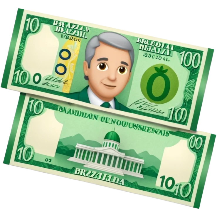 Nota de 100 reais emoji