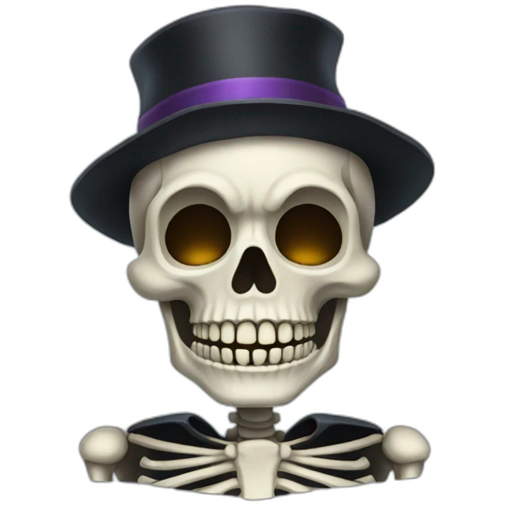 spooky skeleton emoji