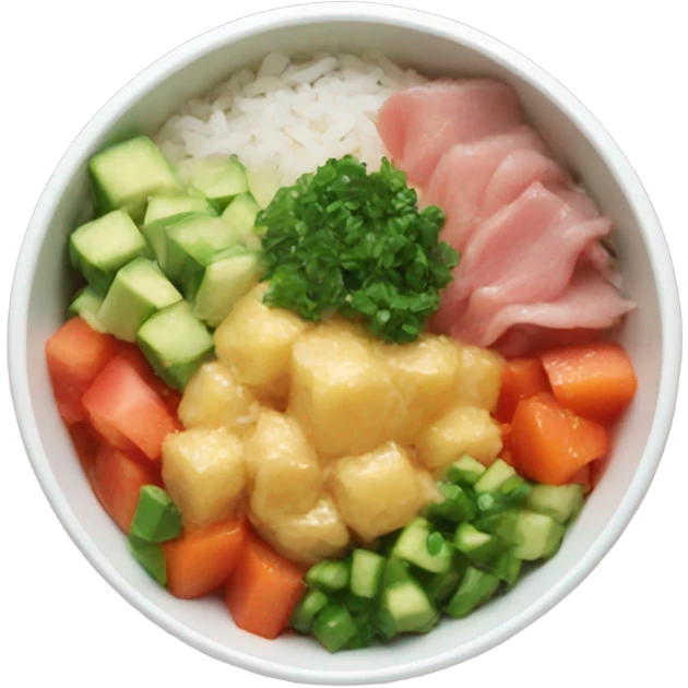 Poke bowl emoji