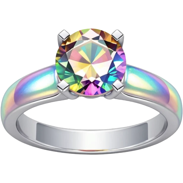 glitter white diamond married ring emoji