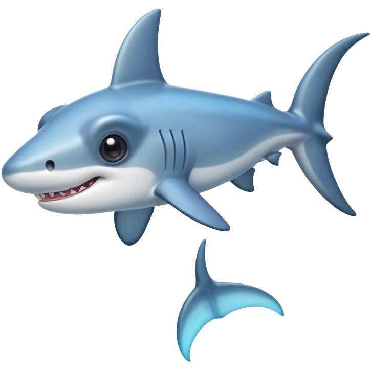 Cinematic Cute Hammerhead Shark Portrait Emoji, Head tilted playfully and inquisitively, with a charming, distinctive hammer-shaped head and wide, expressive eyes on either side, a sleek, smooth body accented by gentle fin curves, Simplified yet irresistibly adorable features, highly detailed, glowing with a soft, inviting ocean glow, high shine, affectionate and lively, stylized with a touch of whimsical marine charm, soft glowing outline, capturing the essence of a mischievous yet endearing hammerhead that seems as if it could swim out of the screen into your heart! emoji