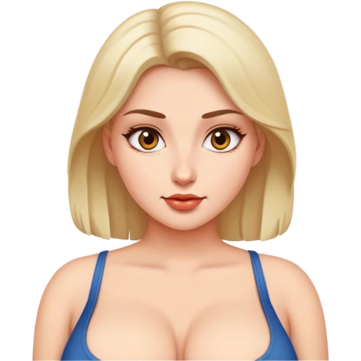 the woman with the big boobs emoji