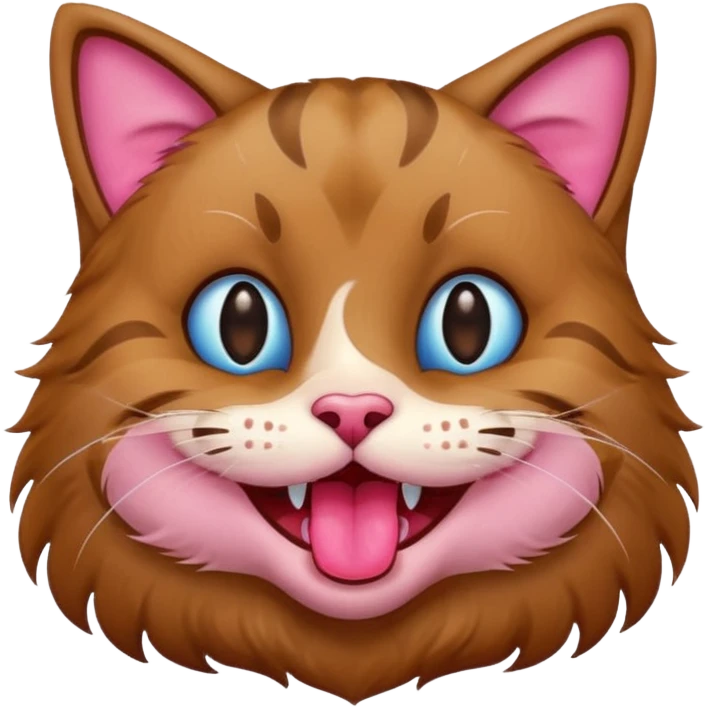 Cat  very happy bruin emoji