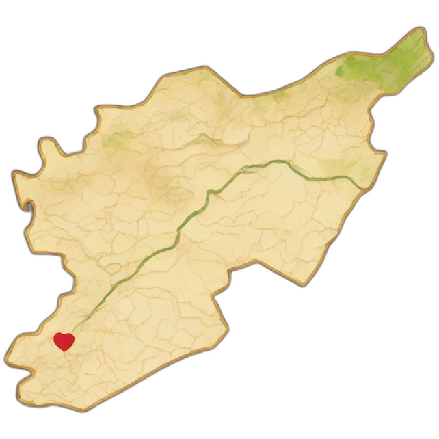 Map of Kurdistan emoji