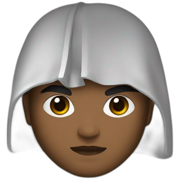 anakin skywalker sith eyes, hood (waist up, front facing) emoji