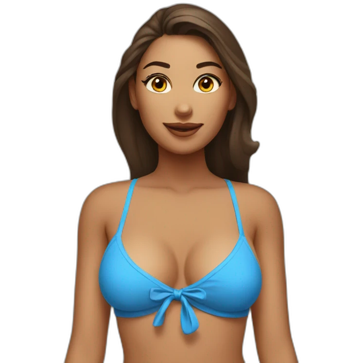 sexy gal in swimsuit emoji