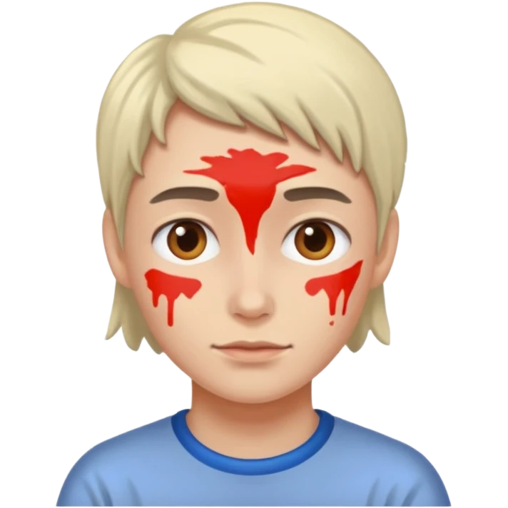 Paint style face emoji