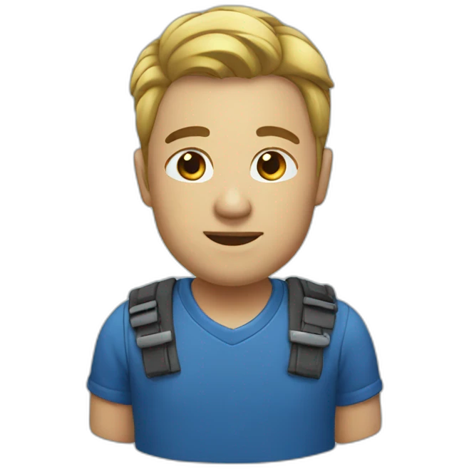 Blue emoji