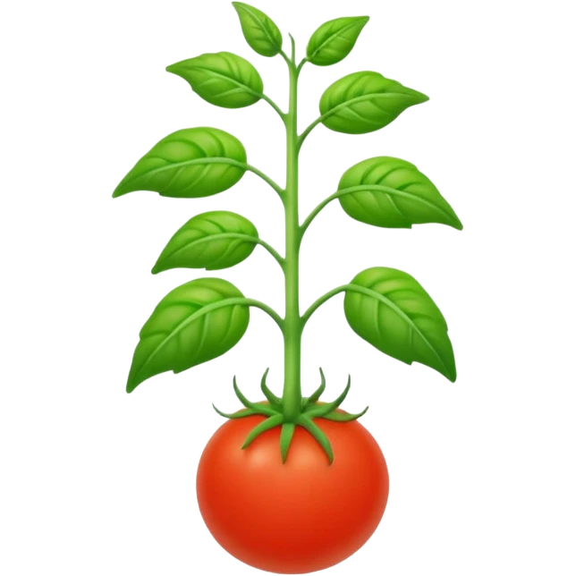 realistic tomato seedling emoji