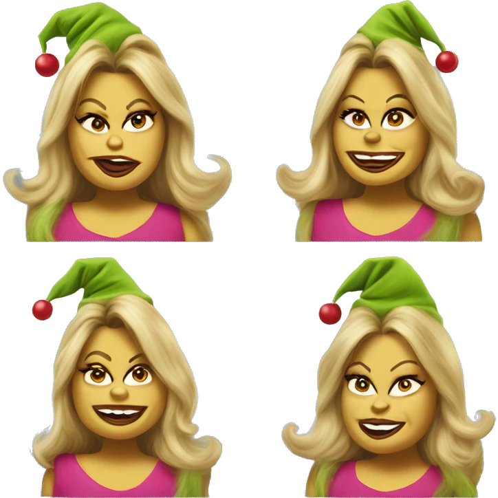 Jennifer coolidge as grinch emoji