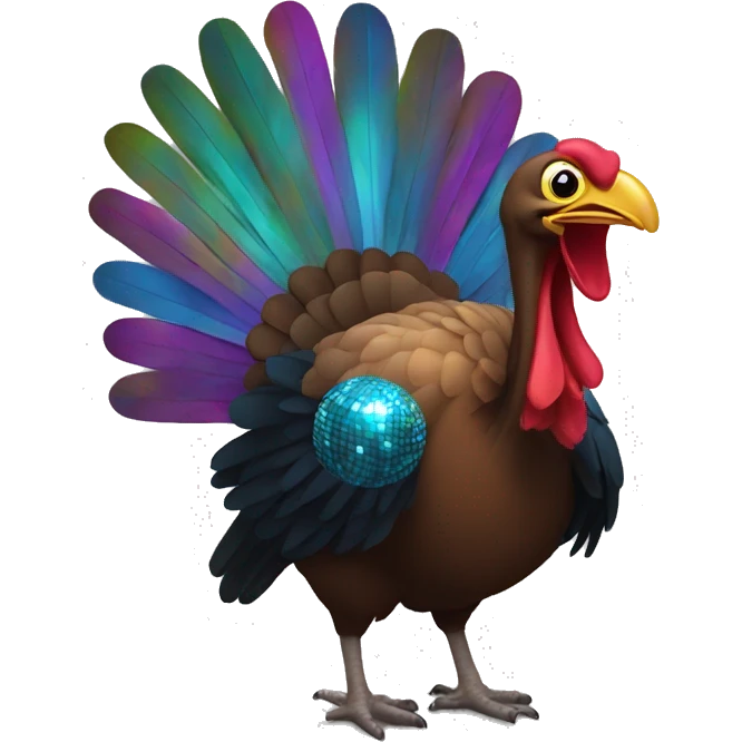 Disco turkey emoji