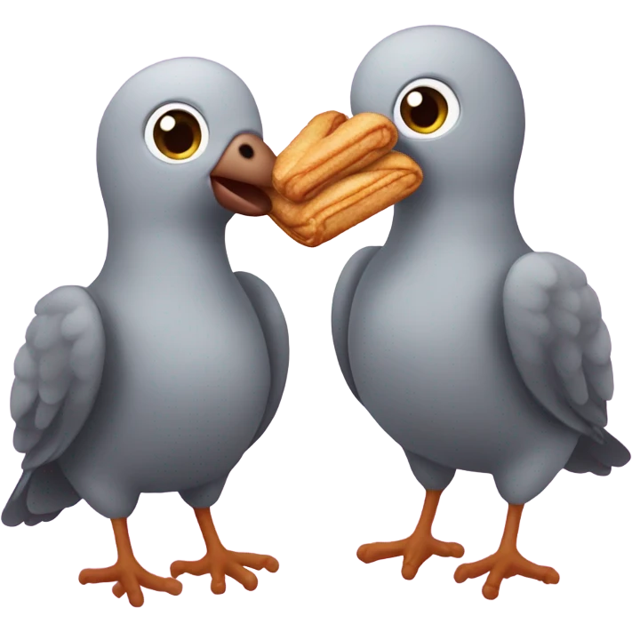 Pigeon with churro  emoji